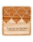 Motif Square Wood Plate