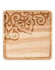 Bliss Square Wood Plate