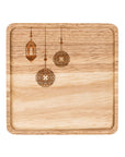 Harmony Square Wood Plate