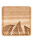 Leaf Square Wood Plate