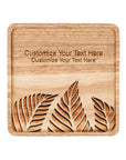 Leaf Square Wood Plate