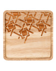 Melody Square Wood Plate