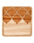 Motif Square Wood Plate