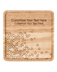 Sparkles Square Wood Plate